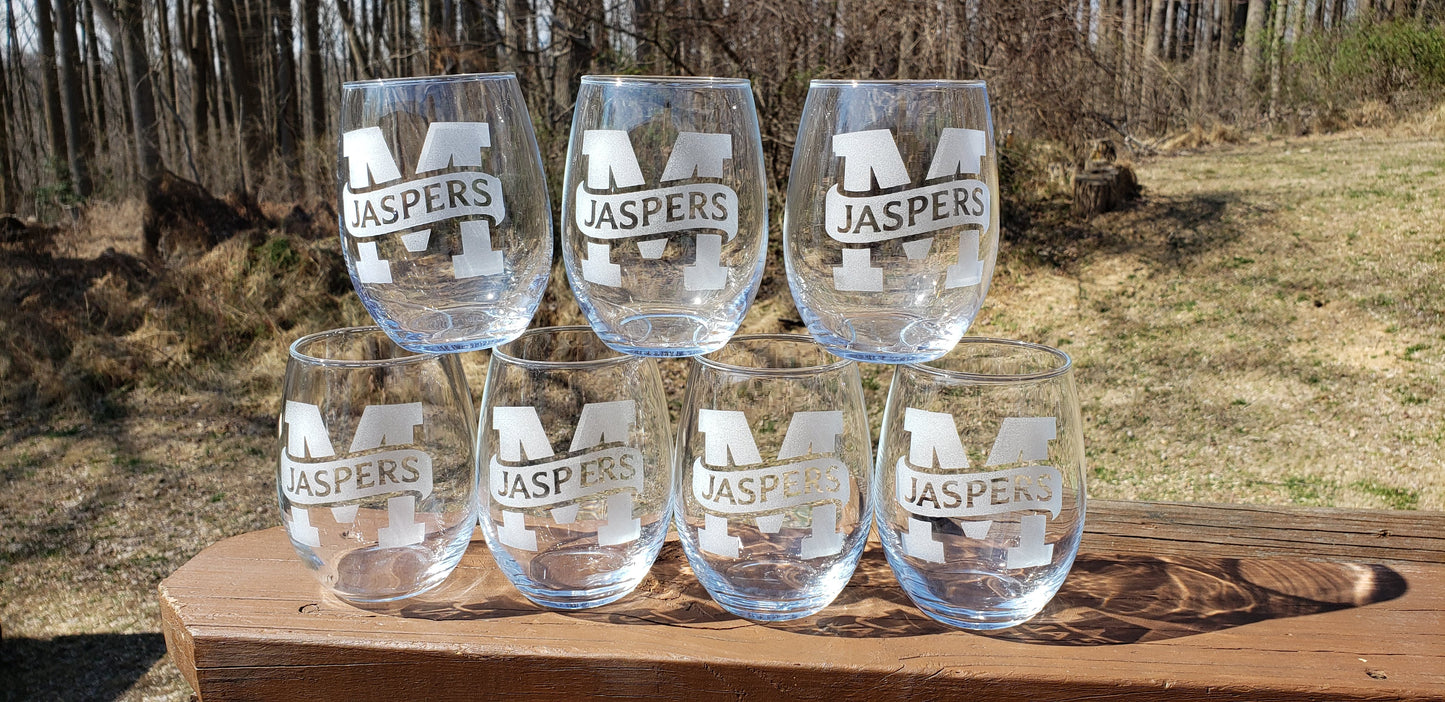 Graduate Pint & Stemless Glass - Custom with your School & Year