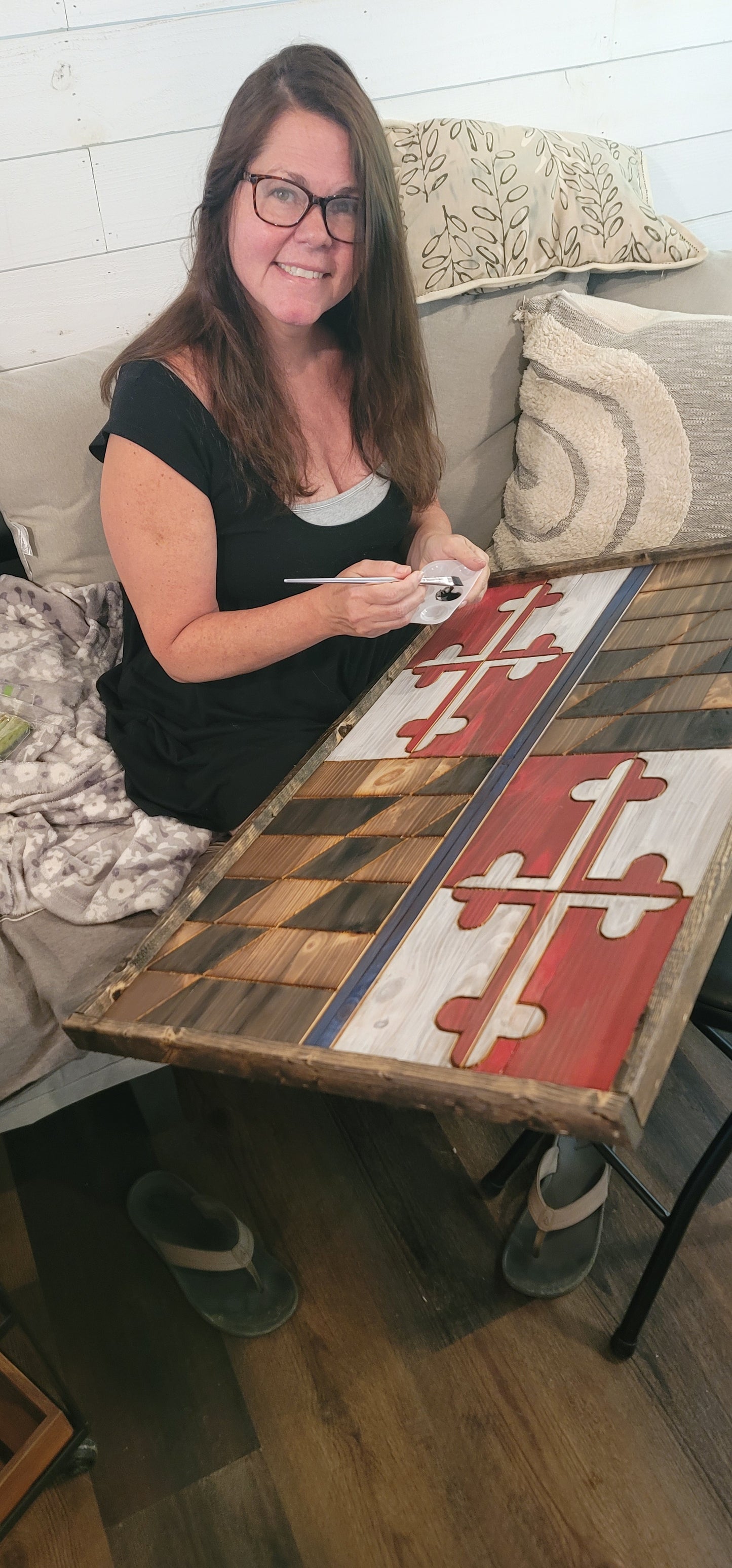 Customized Maryland Flags Signs