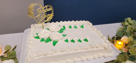 Custom Heart Cake Topper