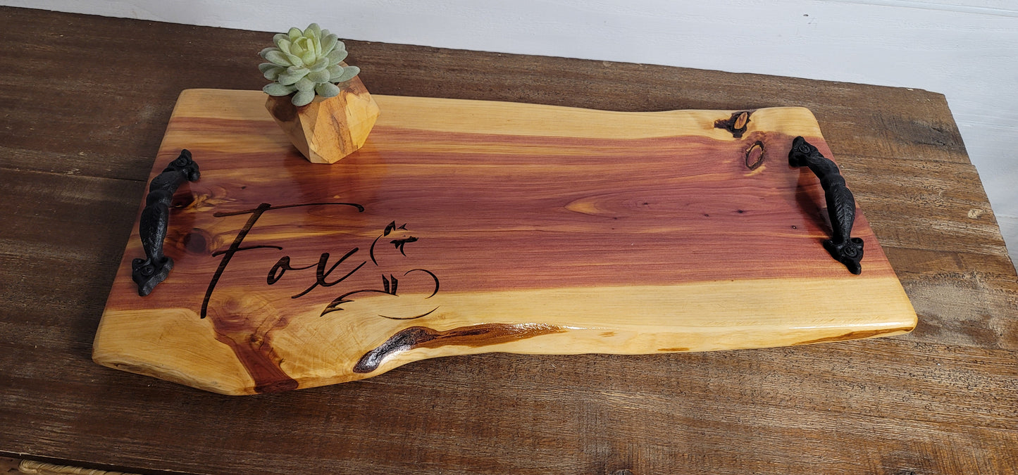 Live Edge- Eastern Red Cedar Charcuterie