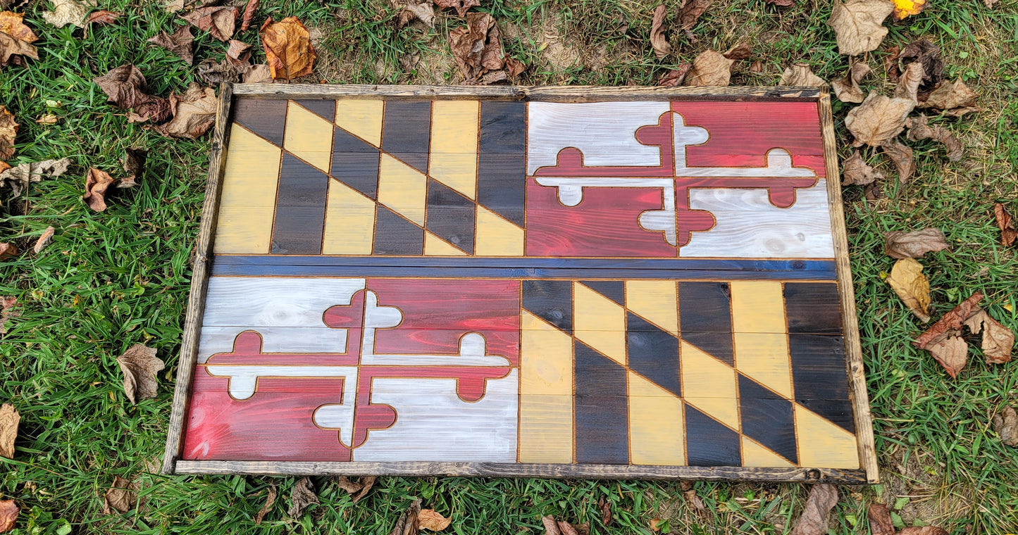 Customized Maryland Flags Signs