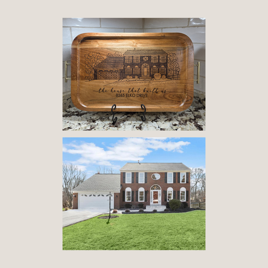 Personalized Wooden Home & Business Portraits