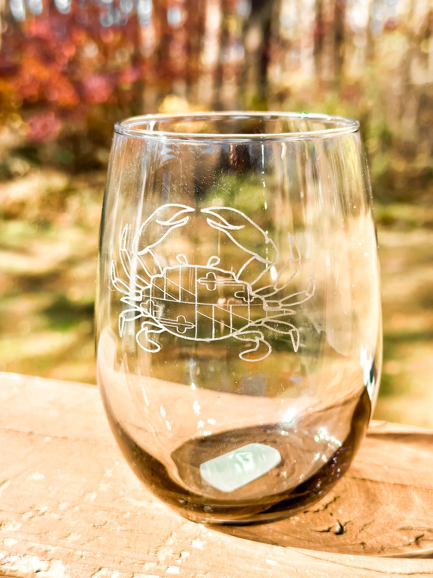 Engraved Stemless Wine Glass - Single 21 oz