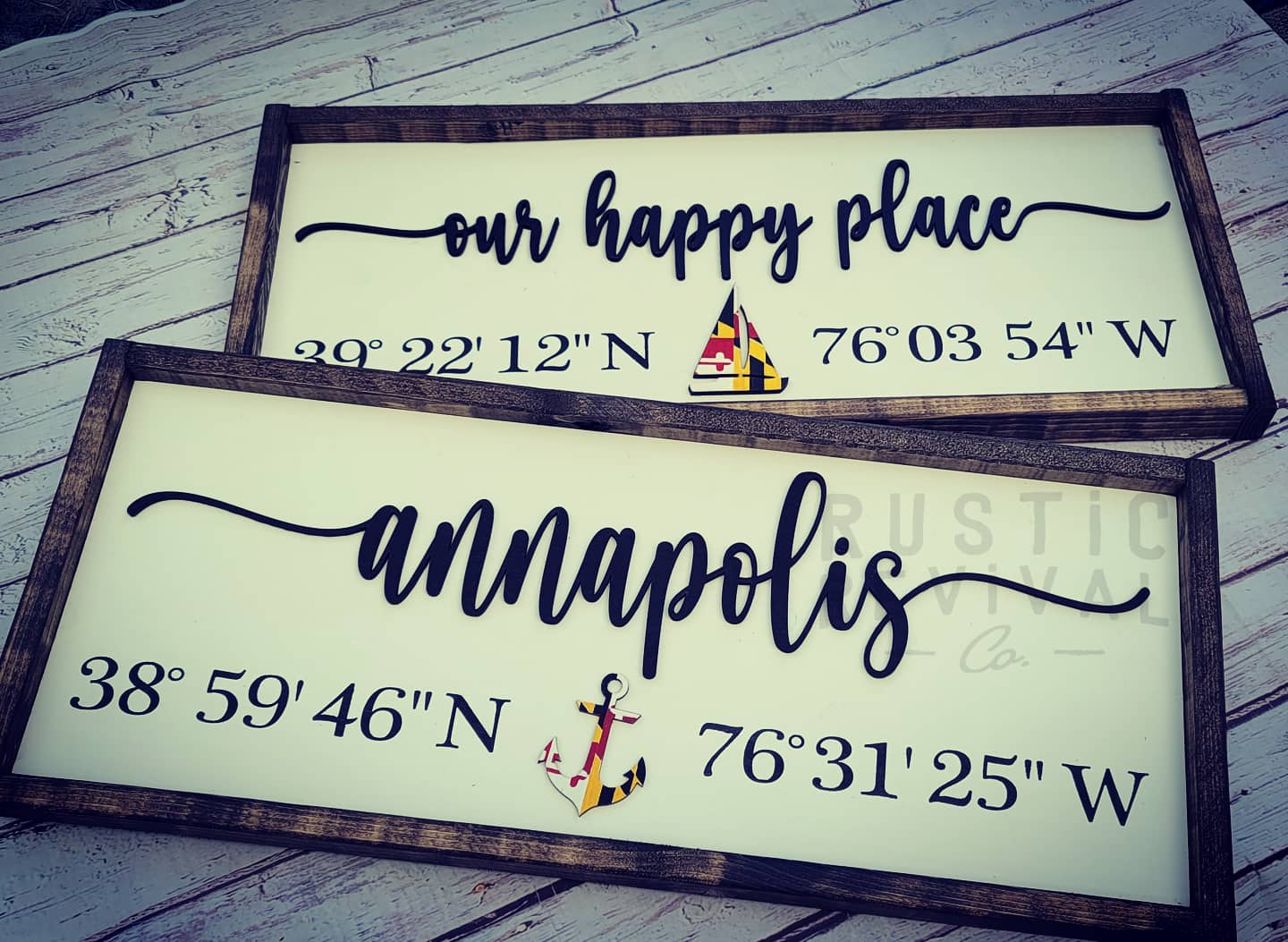 Coordinates TOWN Sign