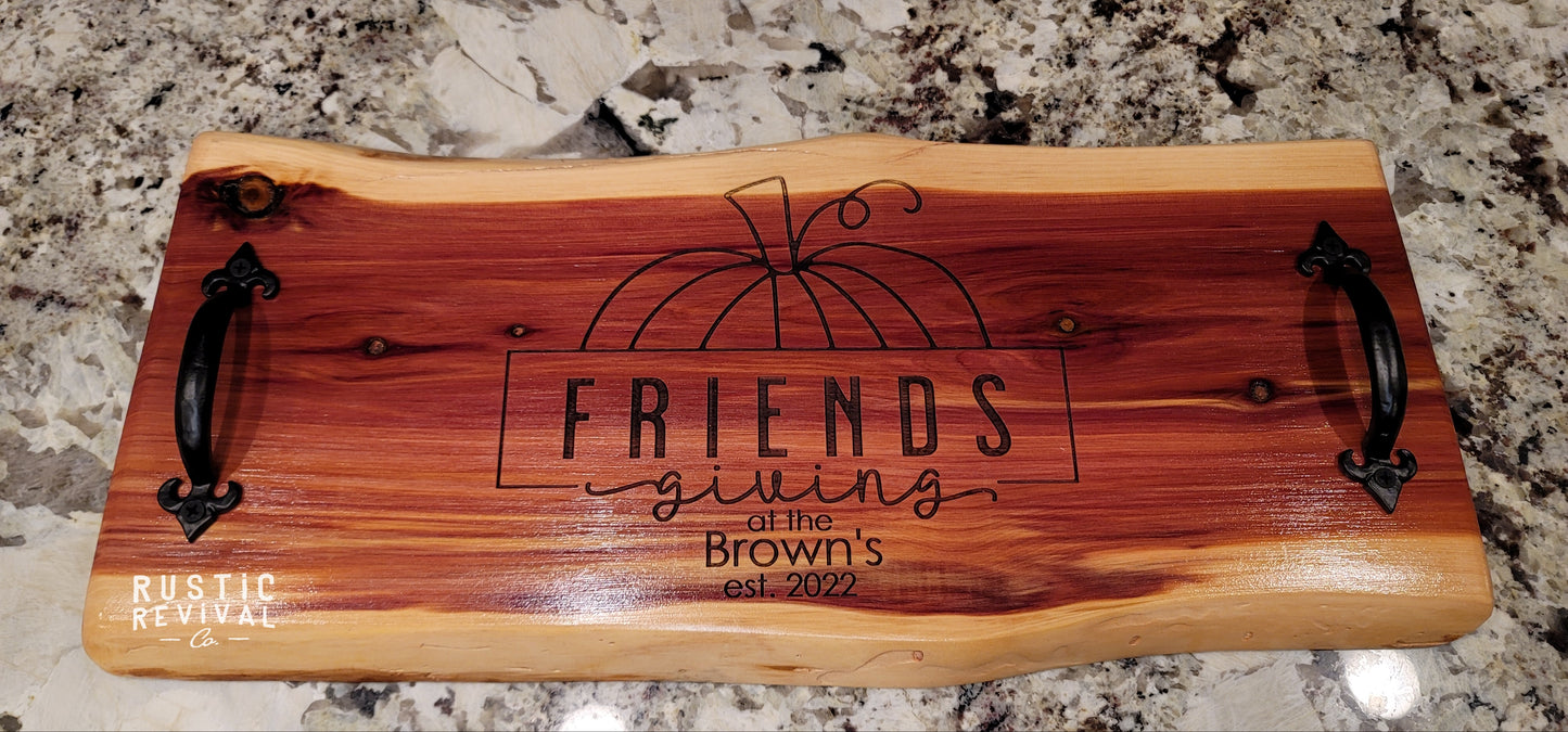 Live Edge- Eastern Red Cedar Charcuterie