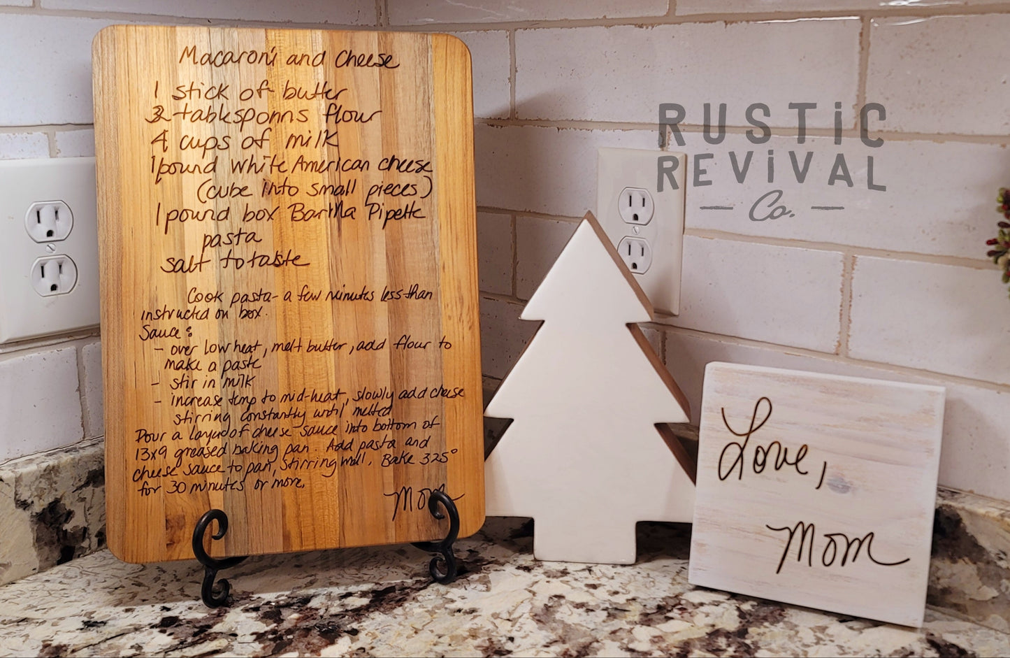 Recipe Board - Custom Handwriting