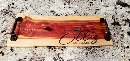 Live Edge- Eastern Red Cedar Charcuterie