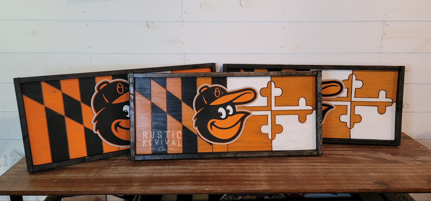 Customized Maryland Flags Signs