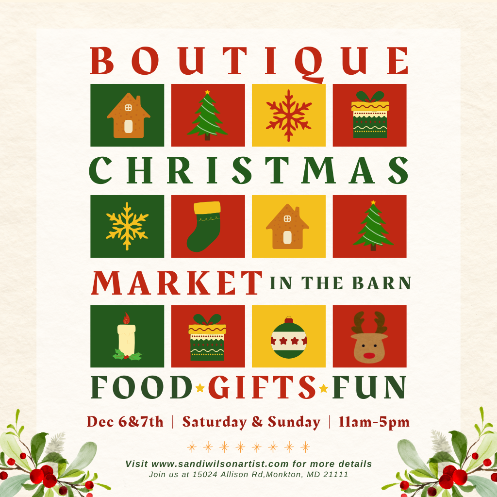12/6 Christmas Barn Boutique- Monkton