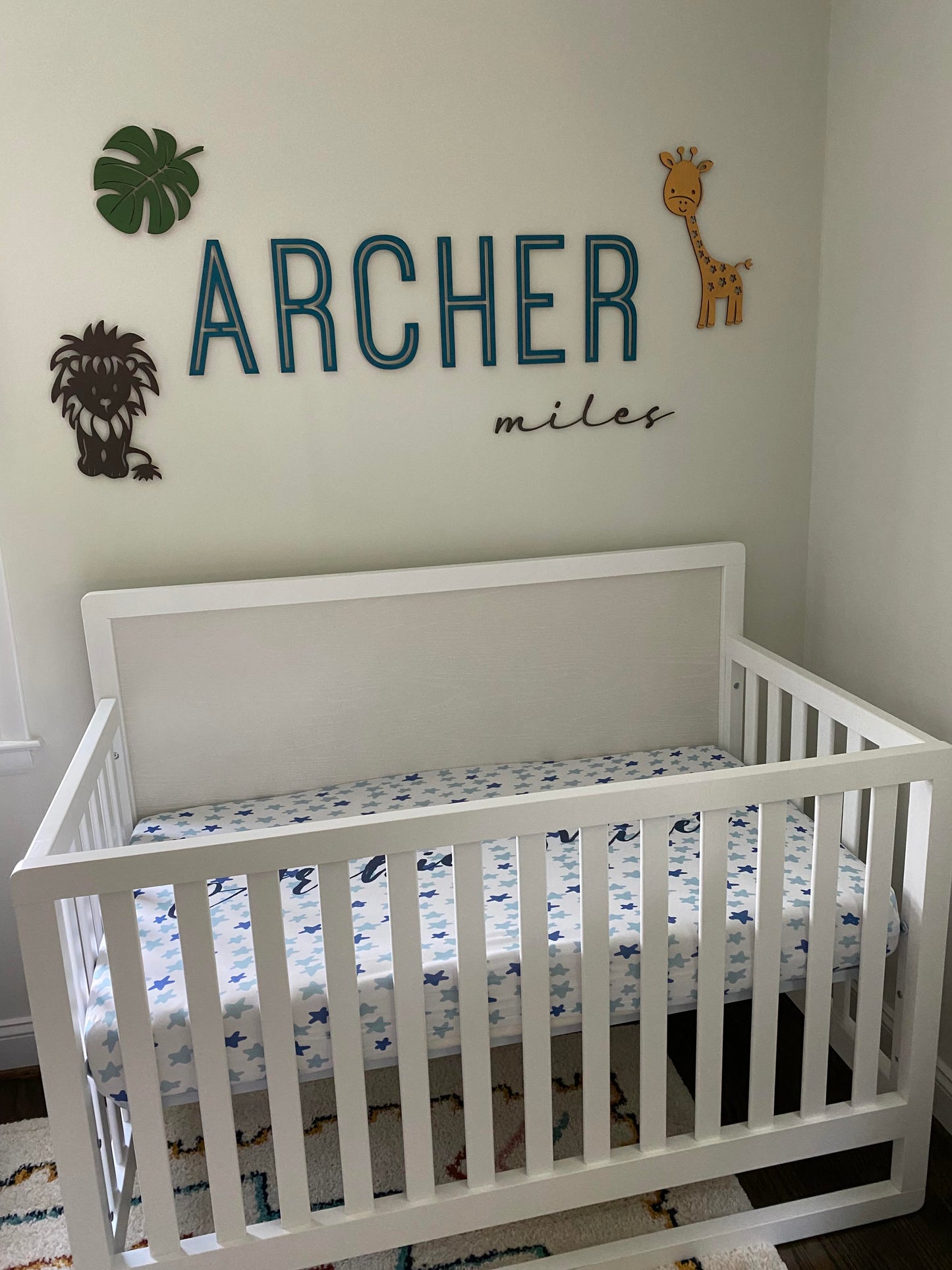Nursery Name Wall Sign Art