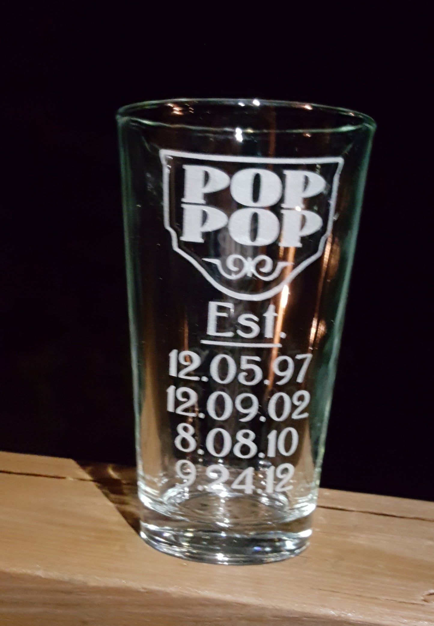 Custom Father's Day Pint Glass