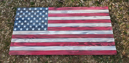 American Solid Wood Flag