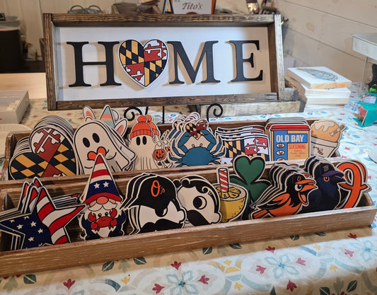HOME - Interchangeable O Sign