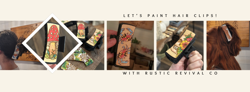 Let's Paint Hair Clips  - 8/6/26 - 6pm