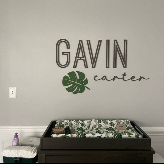 Nursery Name Wall Sign Art