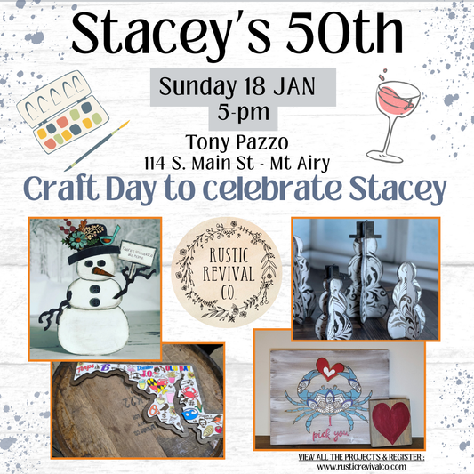 1/18 - Stacey's 50 - Paint Party!