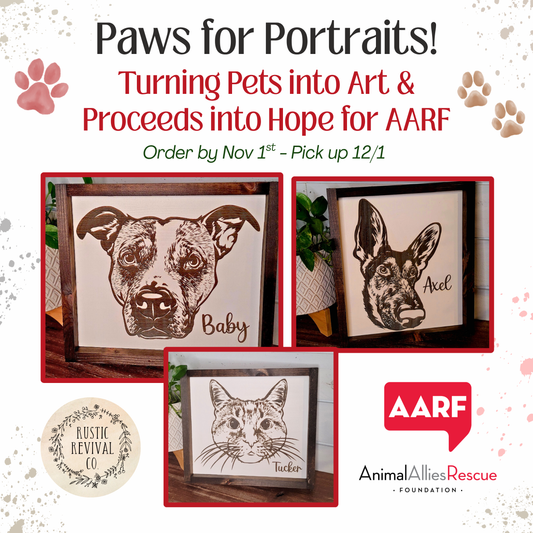 Paws for Portraits - AARF Fundraiser