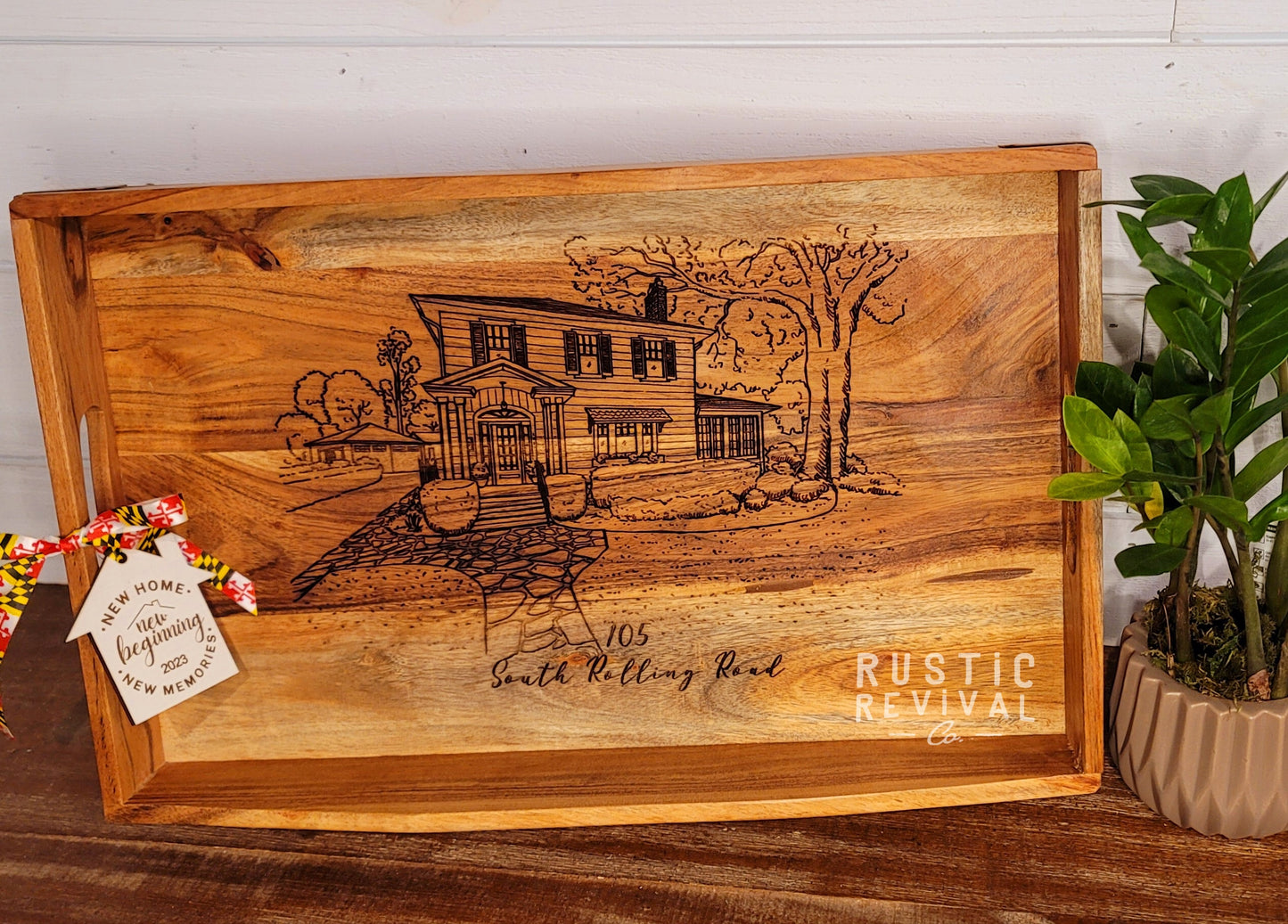 Personalized Wooden Home & Business Portraits