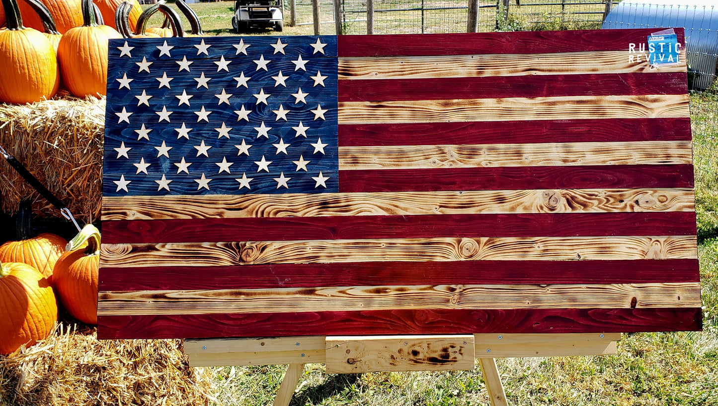 American Solid Wood Flag