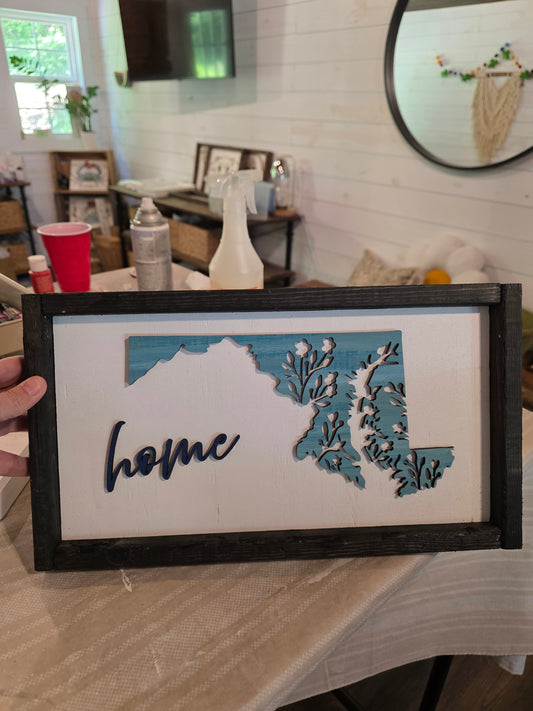 MD home floral botanical cut outs